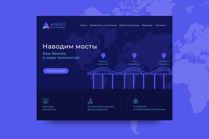 Лендинг Anivo