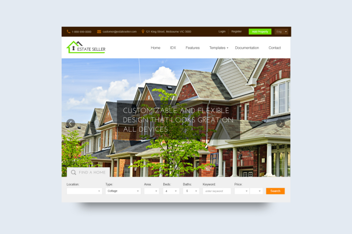 Тема недвижимости для WordPress