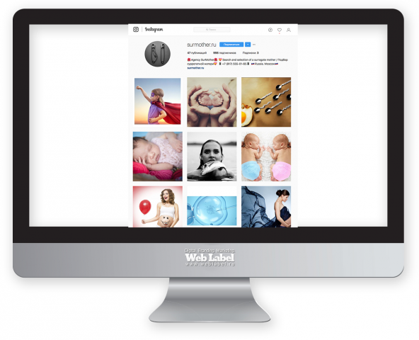 Продвижение инстаграма для surmother.ru