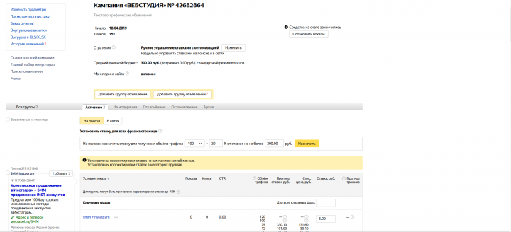 Настройка Яндекс Директ для агентства