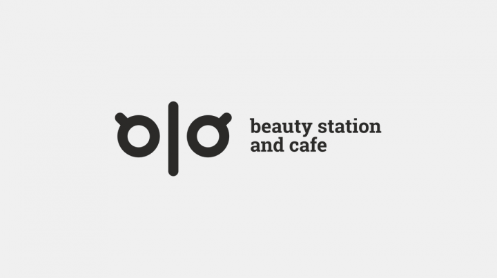 Логотип студии красоты и кафе OLO