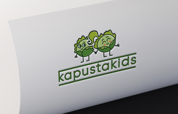 Логотип бренда детской одежды Kapustakids