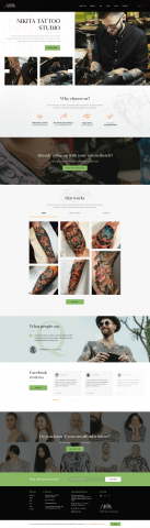 Сайт студии тату - Nikita Tatoo