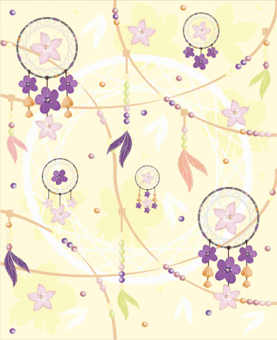 Принт "Ловец снов" для печати на ткани