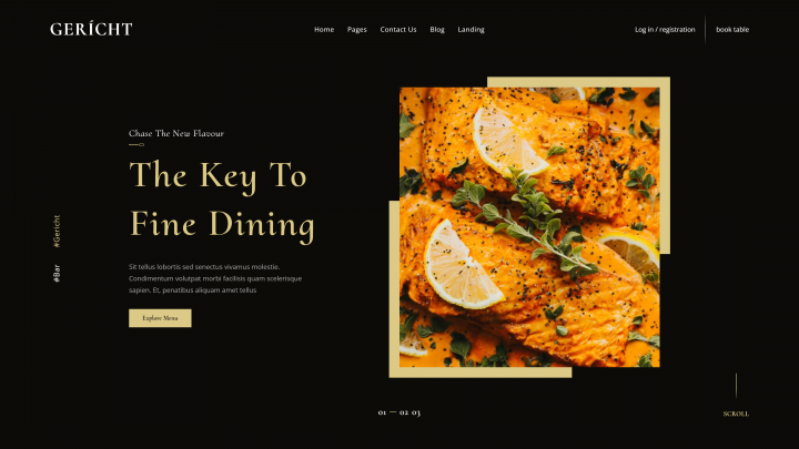 Адаптивная вёрстка Gericht