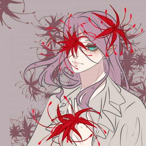 2д персонаж с болезнью ханахаки