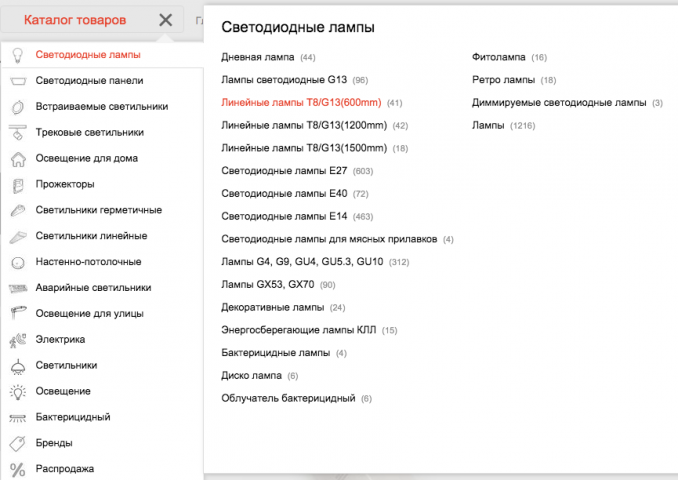 Наполнение товаров и разделов описаниями