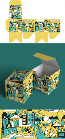 Дизайн коробочек для визиток