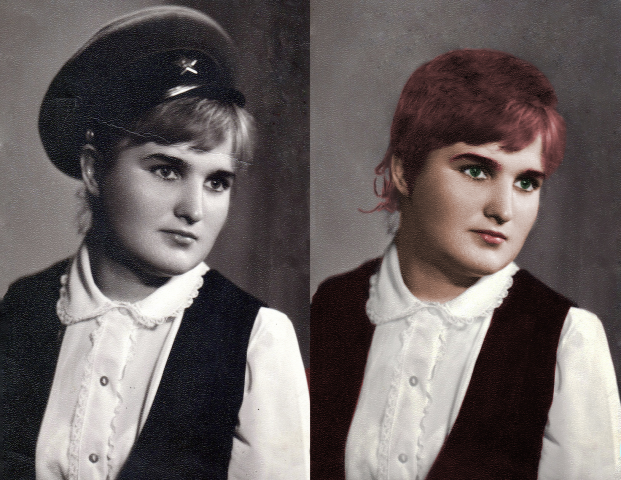 Удаление объекта. Ретушь, оцветнение.