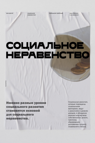 Плакат на тему социального неравенства