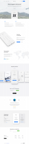 адаптивный и красивый landing page