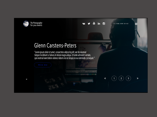 Лендинг для фотографа