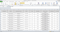 Приготовление таблиц Excel для загрузки продукции через 1C