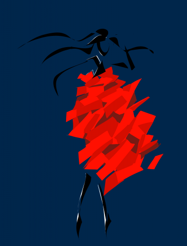 Концепт-арт для модного показа