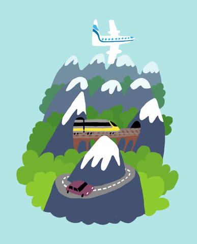 Самолетом, поездом, машиной