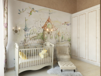 Детская комната в мансардной квартире