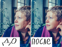 Женщина в кафе, 3/4