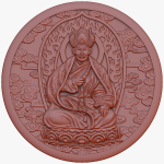 Буддийский монах для медали. (Buddhist monk medal bas relief)