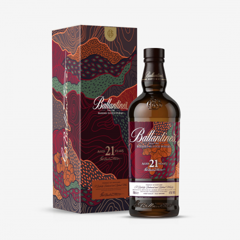 Этикетка и коробка для специальной серии Ballantine's