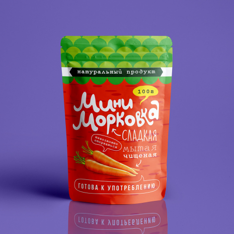 Упаковка для мини-морковки
