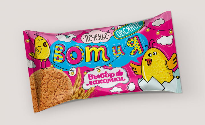 Упаковка детского печенья "Выбор лакомки"