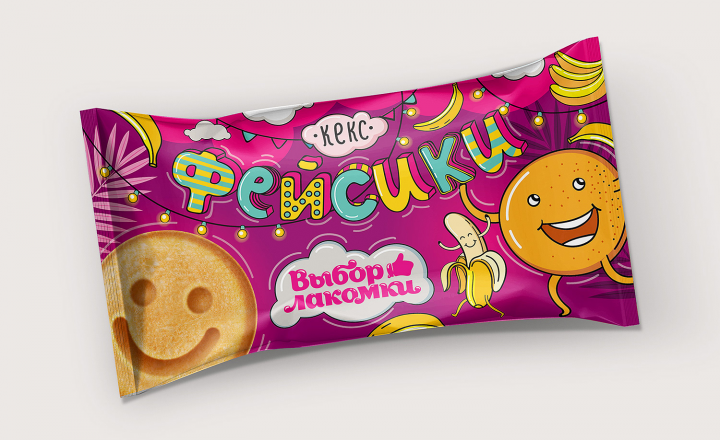 Упаковка детского кекса "Выбор лакомки"