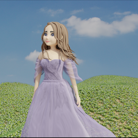 3D girl