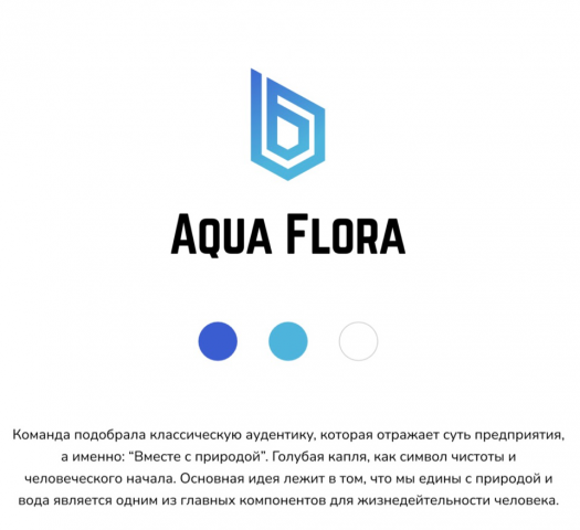 Разработка логотипа Aqua Flora