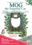 Афиша для детского спектакля. MOG the forgetful Cat.