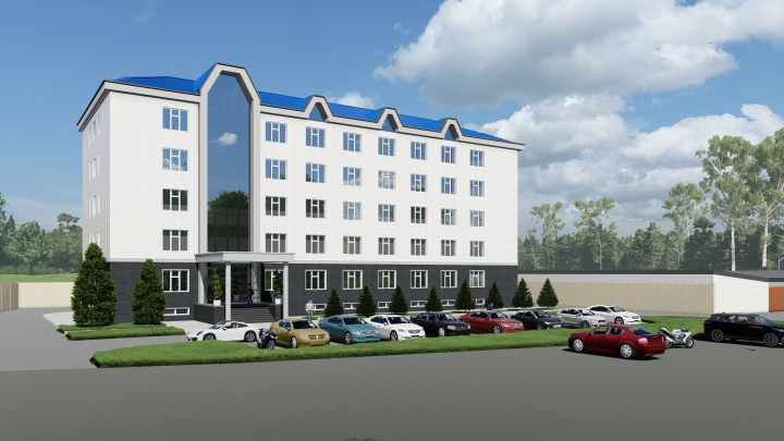 Проект фасада офисного здания