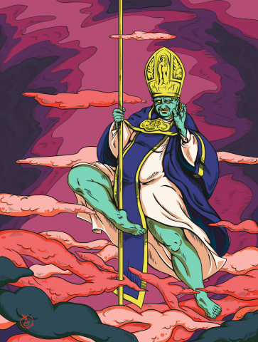 Dancing pope