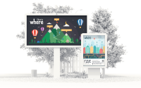 Наружная реклама для Where Magazine