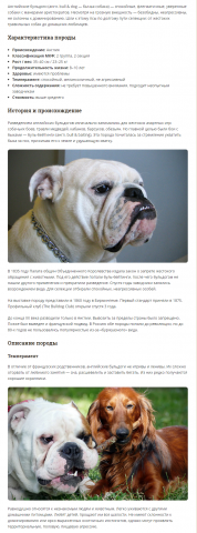 Характер и стандарт породы английский бульдог