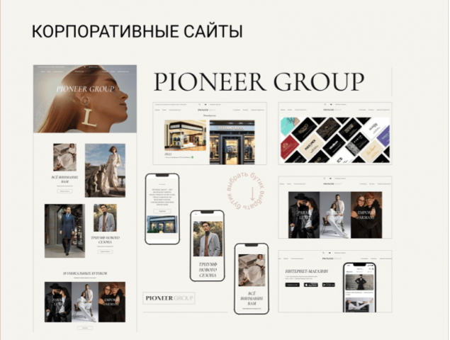 Разработка  корпоративного сайта PIONEER LONDON