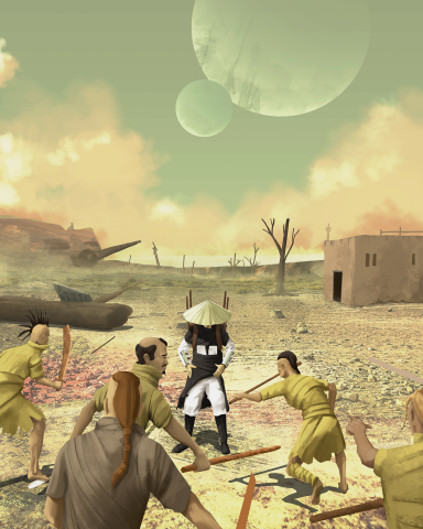 Фан иллюстрация по игре kenshi