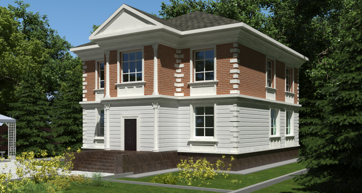 Коттедж двухэтажный