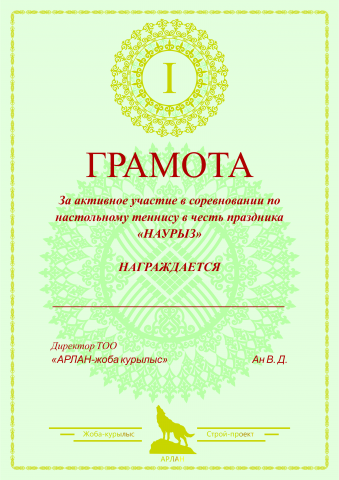 Грамоты к Наурызу