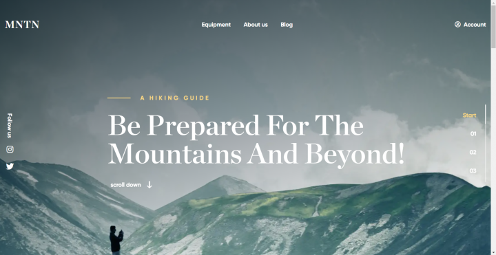 Вёрстка лендинга для турфирмы