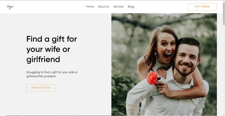 Landing для магазина подарков