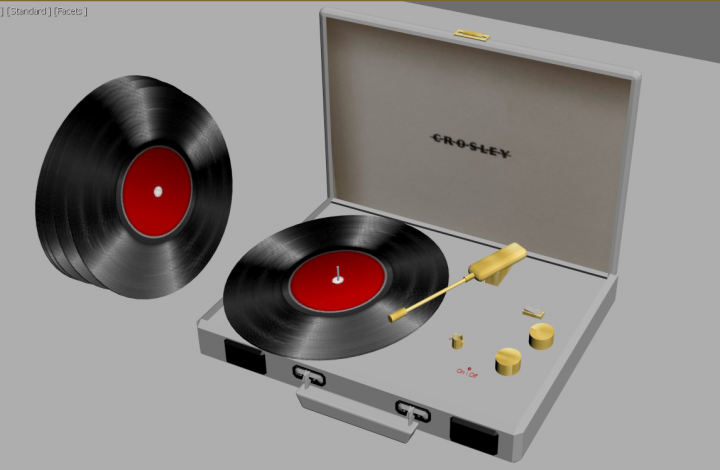 Винтажный проигрыватель.