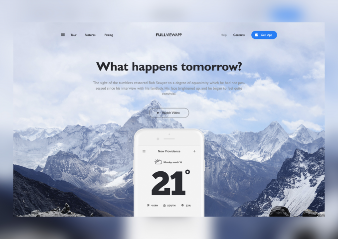Верстка сайта Fullviewapp