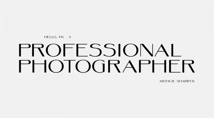 Лендинг для фотографа Артура Шарипова
