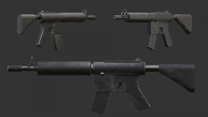 3D модель стилизованного автомата