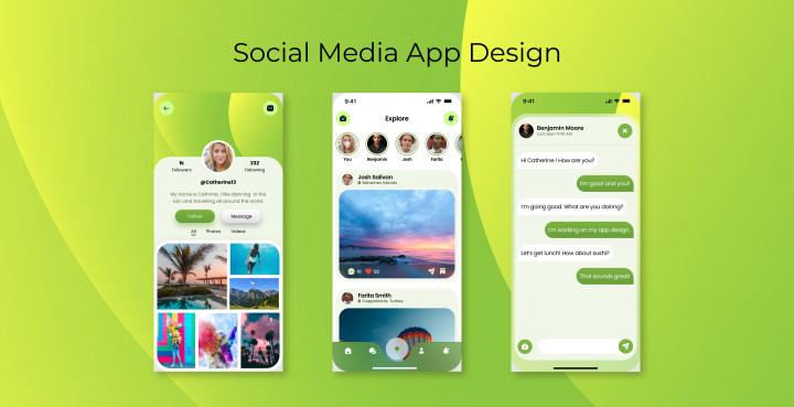 Social Media App Design
