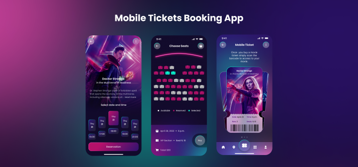 Mobile Tickets Booking App