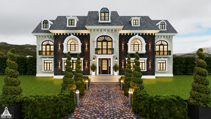 роскошный дизайн дома