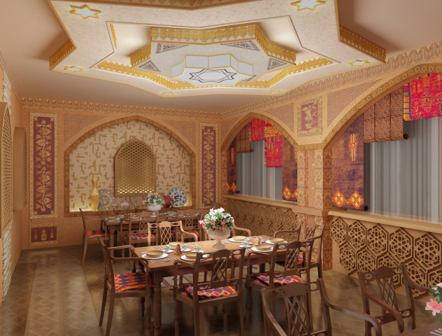 Ресторан в восточном стиле