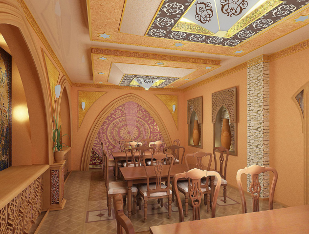 Ресторан в восточном стиле