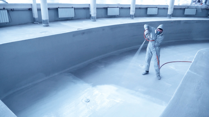 Ролик о гидроизоляции бассейнов для компании SprayService