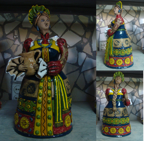 Керамика "Фигуры в русских костюмах"